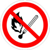 P-2 Запрещается пользоваться открытым огнем и курить