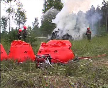 Емкость для воды мягкая "Виниплан" 300 литров (материал-винилплан, Финляндия) для тушения лесных пожаров